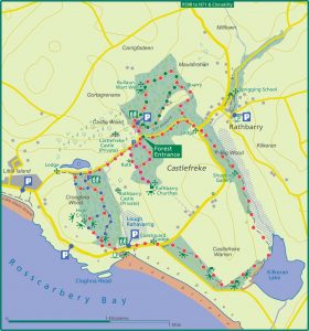 Map of Castlefreke walks